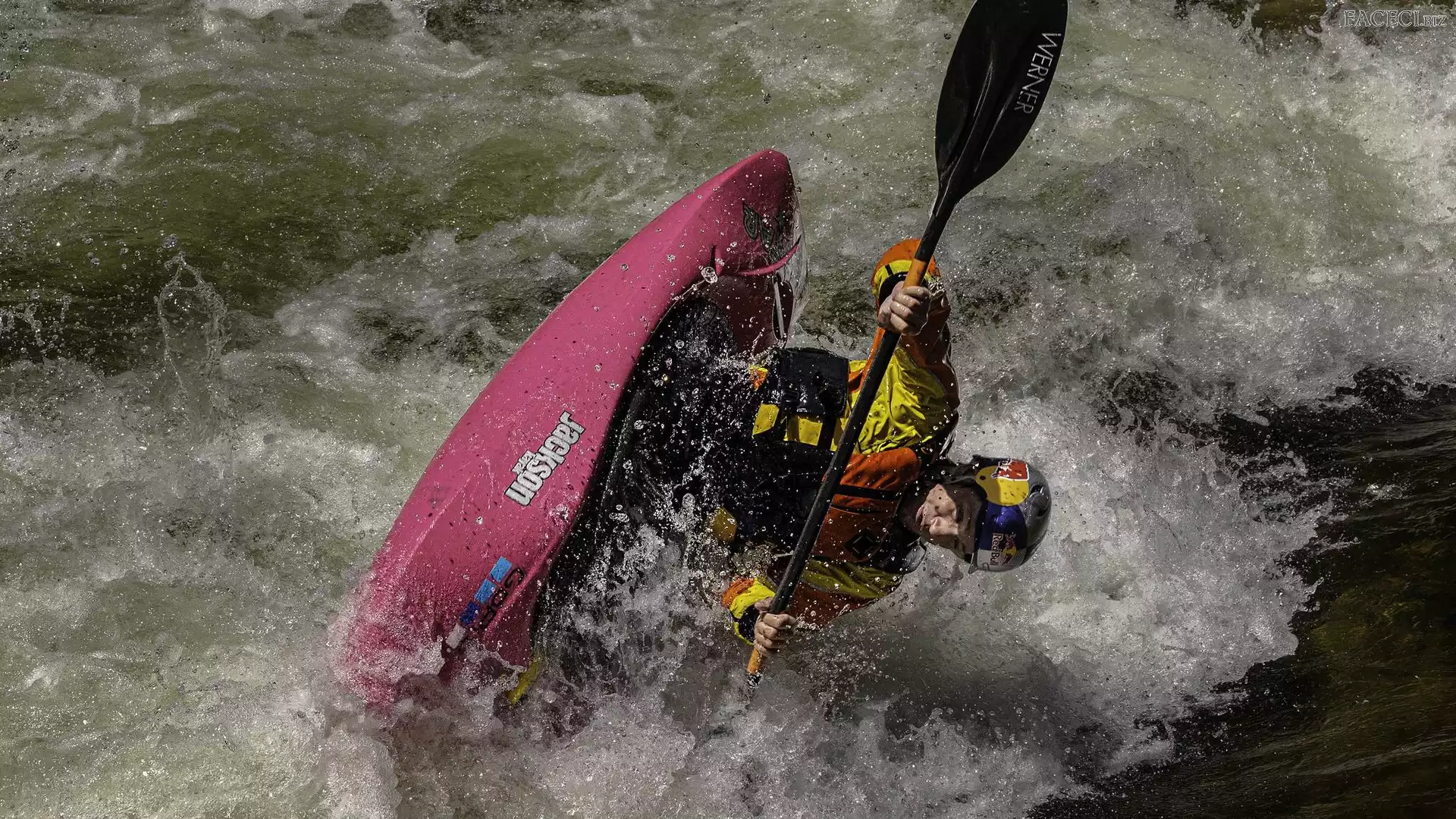 Kajak, Kajakarstwo, Mężczyzna, Rzeka