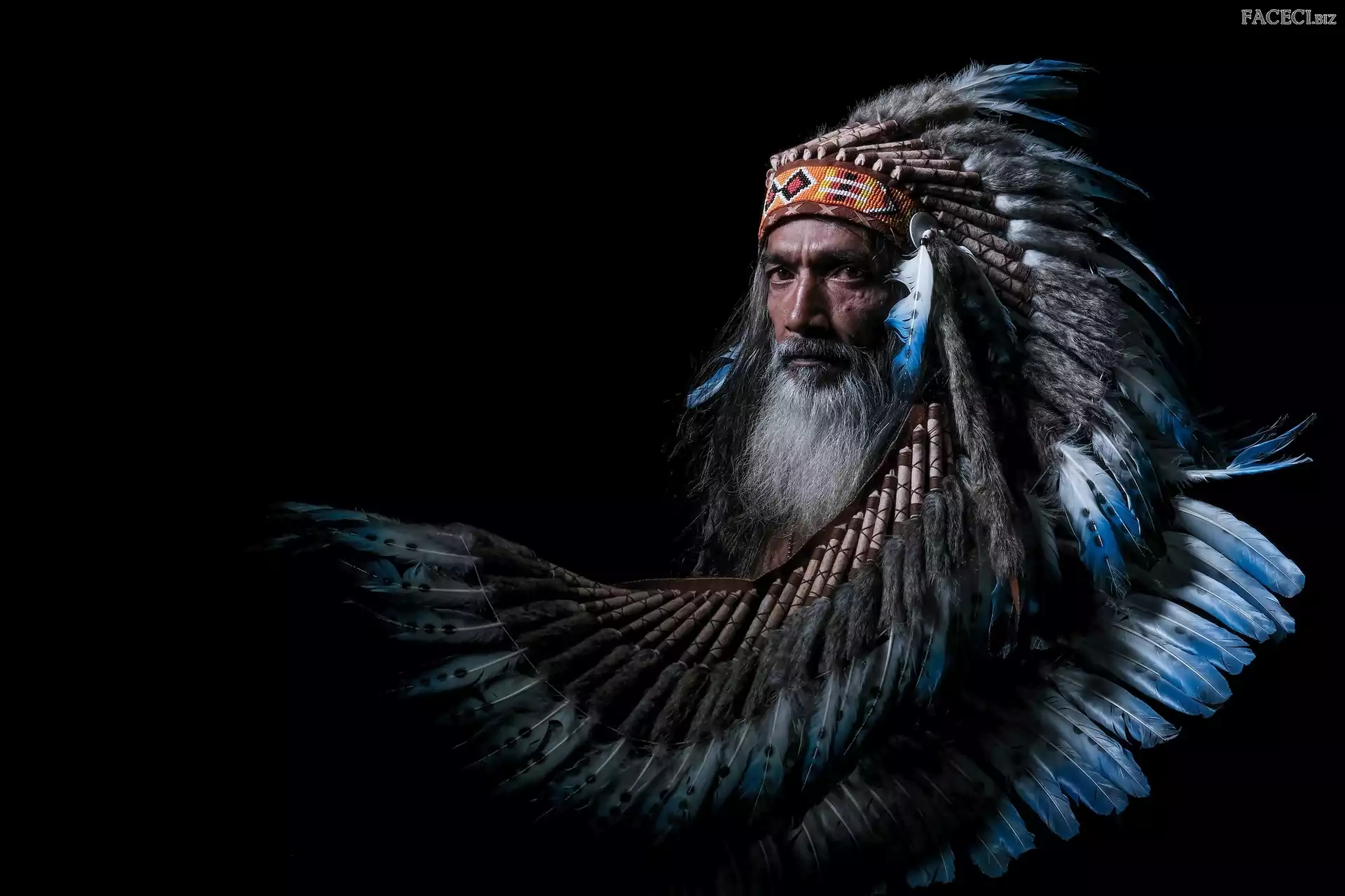 Indianin, Mężczyzna, Pióropusz