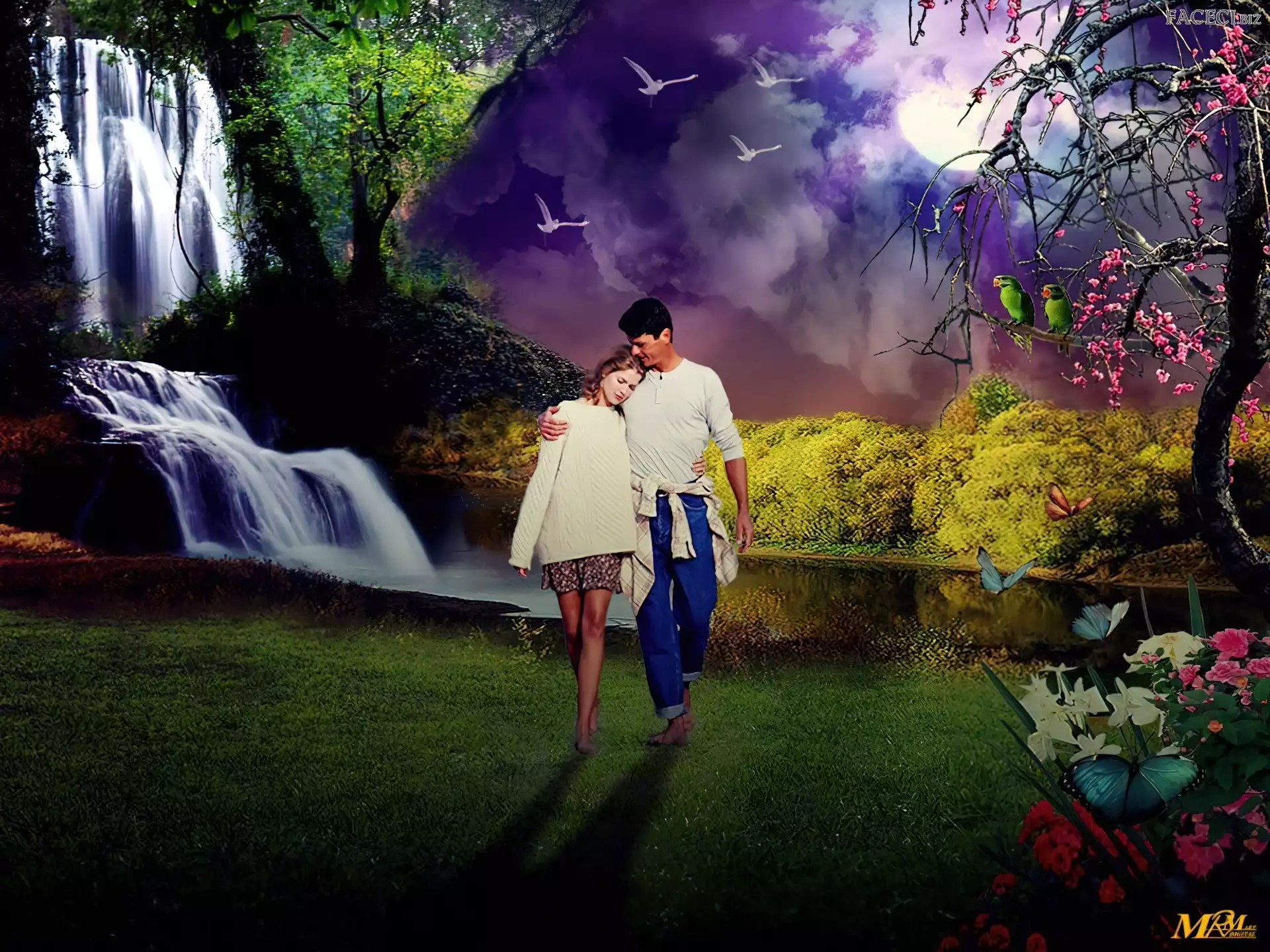 Wodospad, Para, Zakochanych